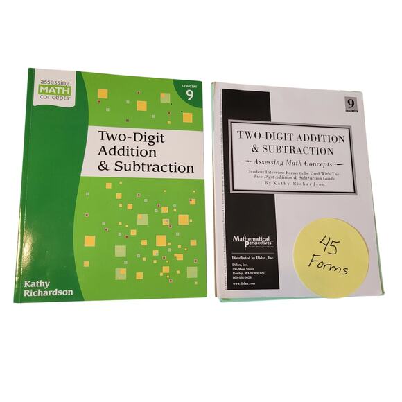 Two Digit Addition, Subtraction Book 9  Assessing Math Concepts 45 Student Forms - Picture 11 of 11